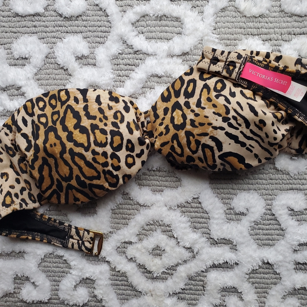 Victoria's Secret Leopard Swim Top